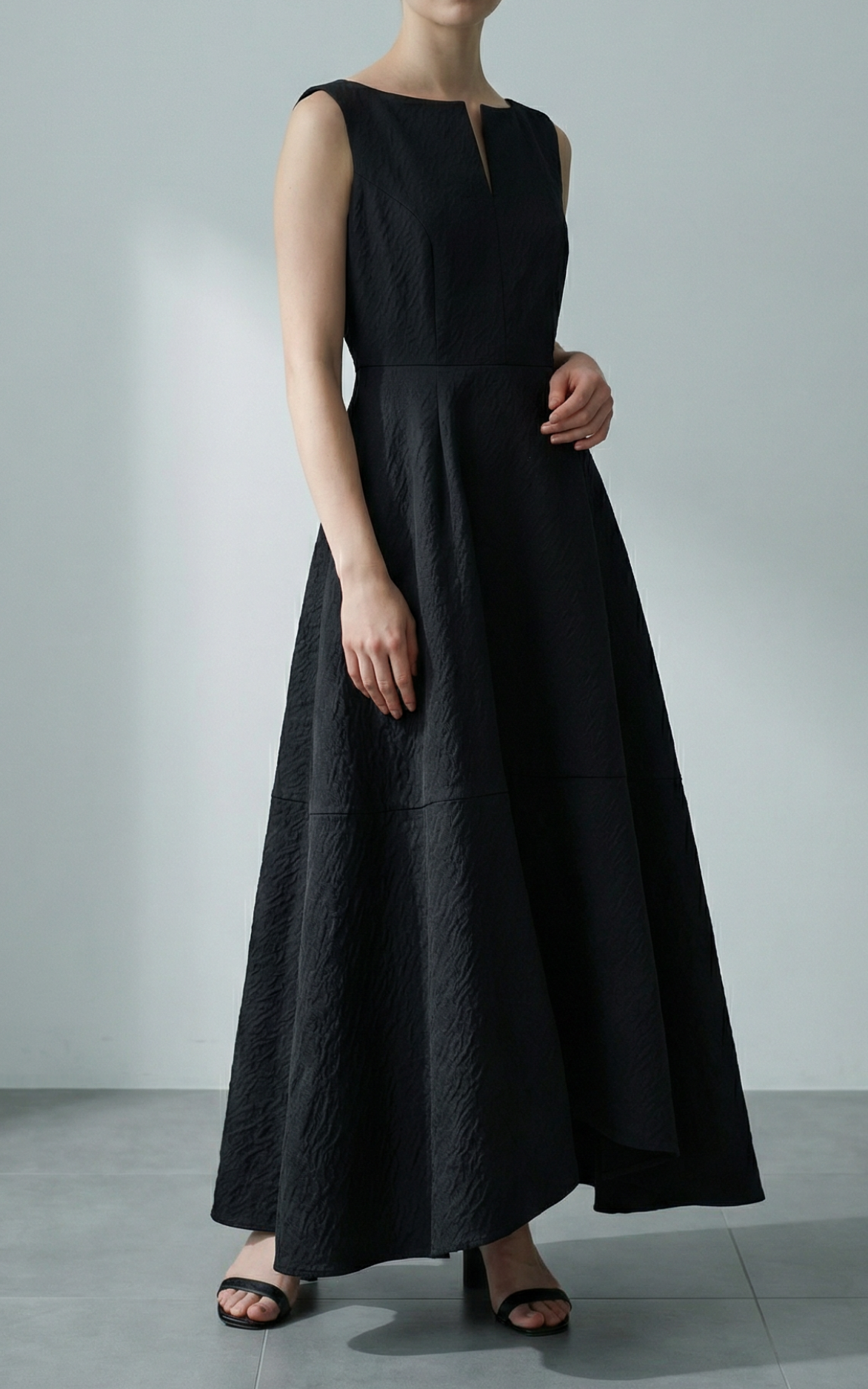 L'AUBE BLANC | Keyneck Jacquard Dress – The Rent Styles