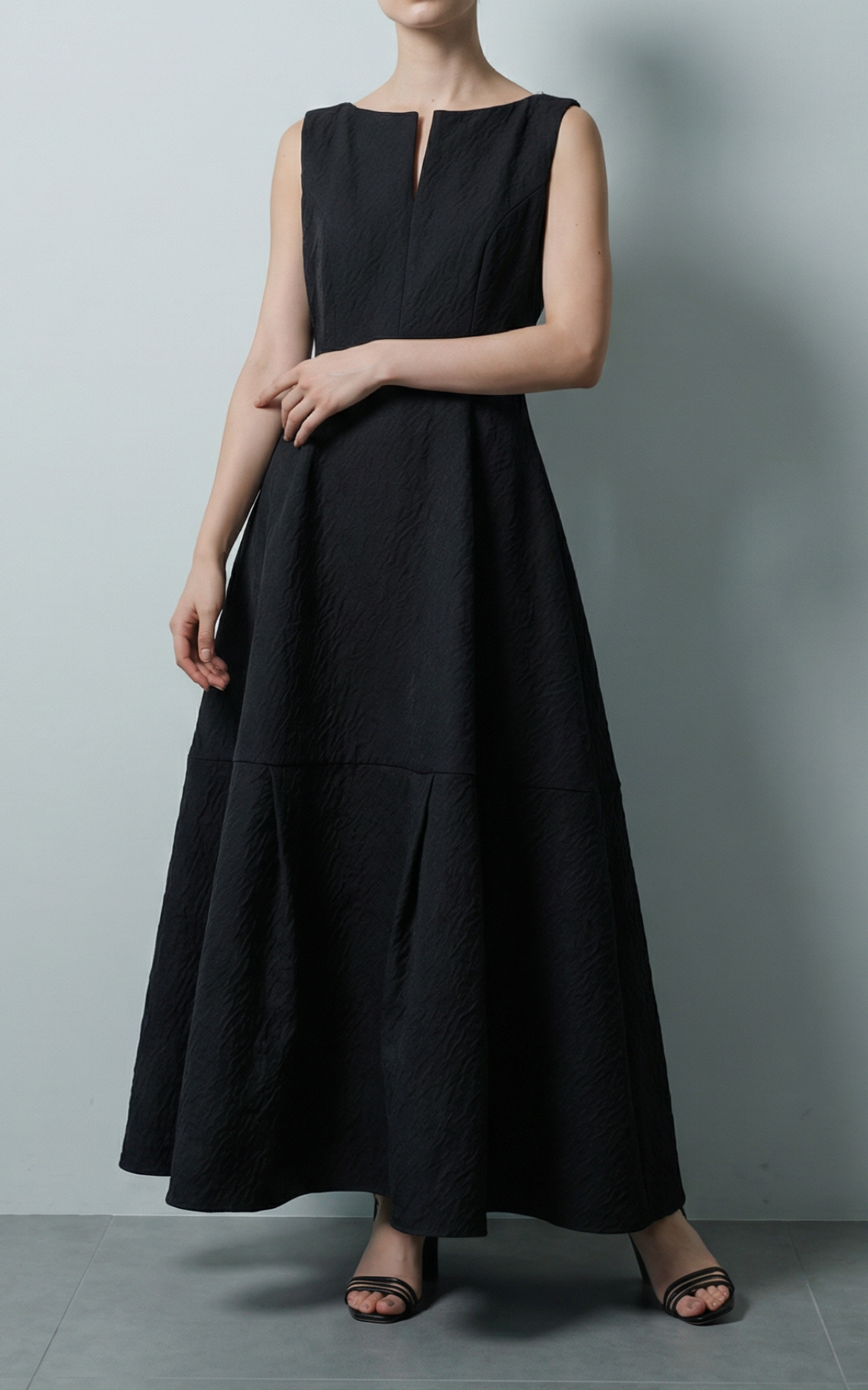 L'AUBE BLANC | Keyneck Jacquard Dress – The Rent Styles